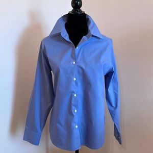 Eddie Bauer long sleeve dress shirt with adjustable buttons on cuff
